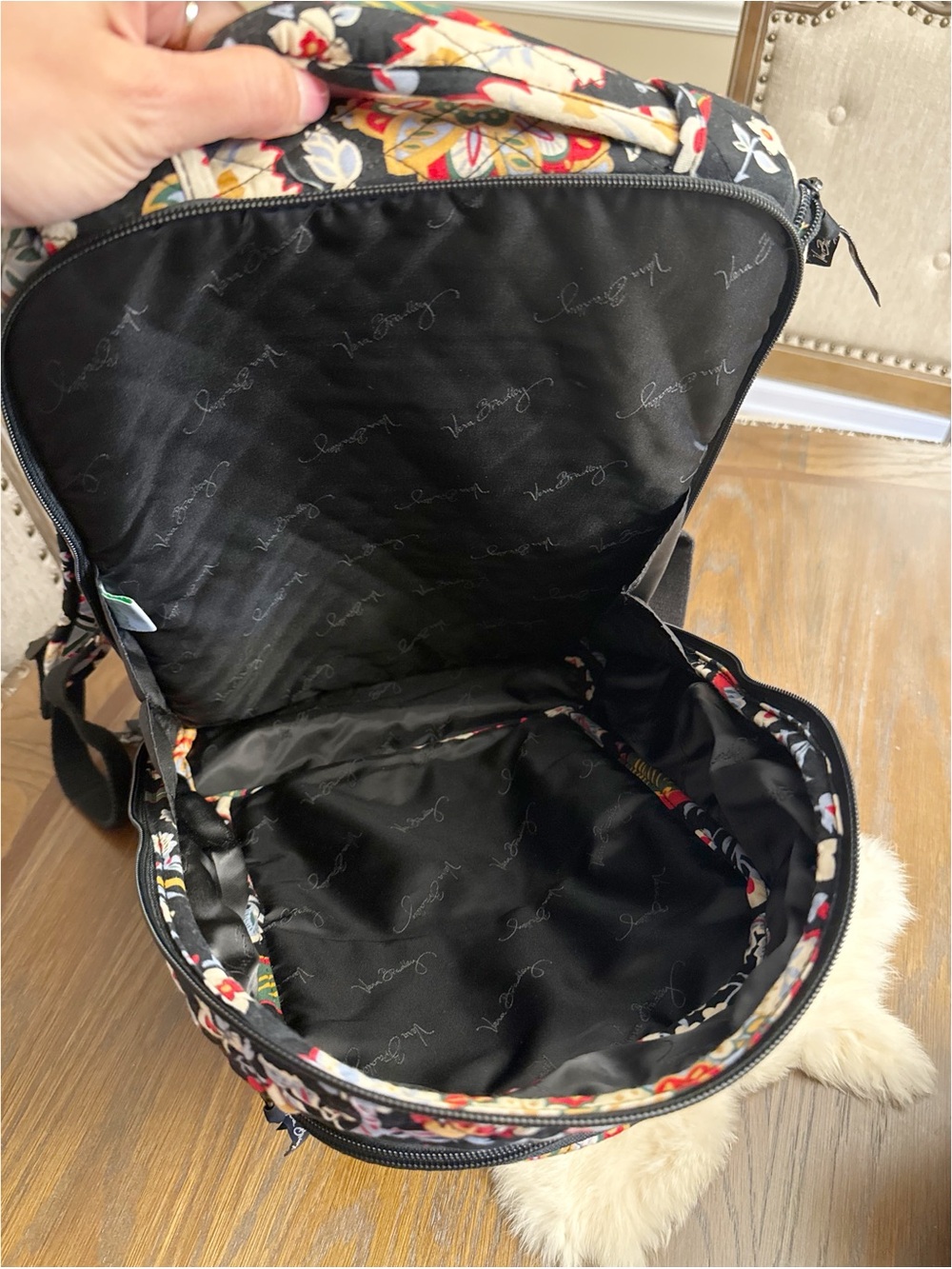 Vera Bradley Campus Backpack — Floral Fiesta Pattern | Like New - Picture 7 of 11